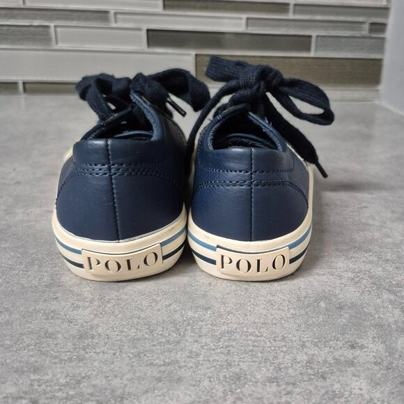 Polo Ralph Lauren Navy Blue Sneakers Boys size 12 - Picture 4 of 6